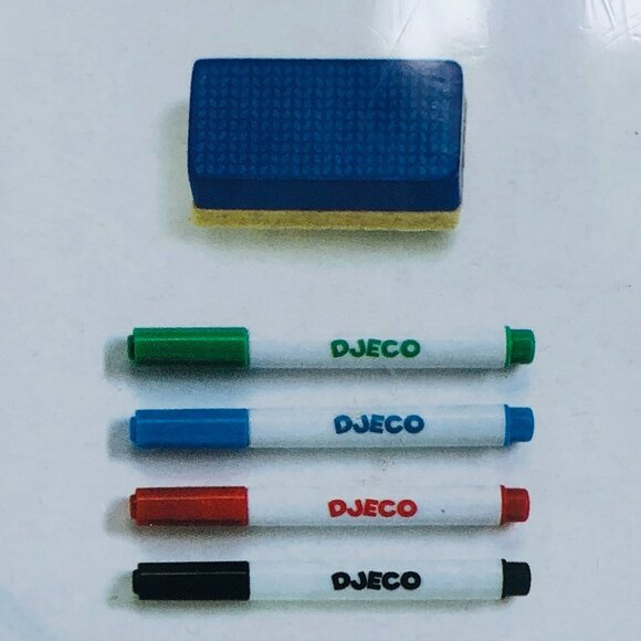 New Sealed Djeco Wooden Magnetic White Board For Age 3+ - Picture 6 of 12